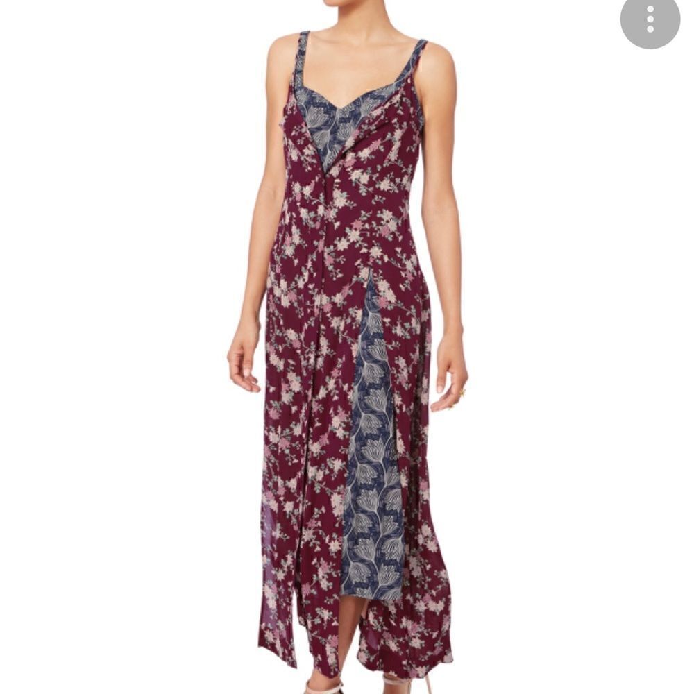 Cinq a Sept Nathalia Layered Floral Silk Dress size 2